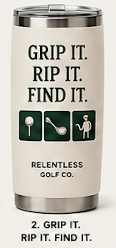 Relentless Golf drinkware option 2