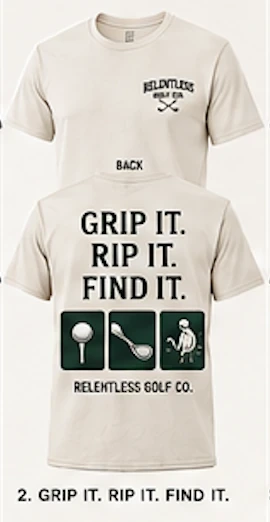 Relentless Golf T-shirt option 2