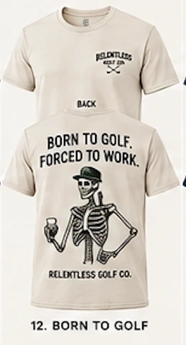 Relentless Golf T-shirt option 11