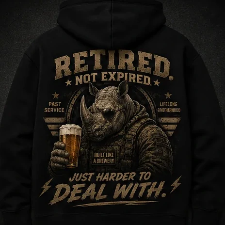 Retired. Not Expired. — Hoodies option 6
