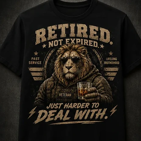 Retired. Not Expired. — T-Shirts option 1